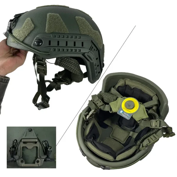 Casque balistique léger, modèle ACH, norme NIJ IIIA