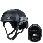 Protection balistique avec casque en matériaux durables