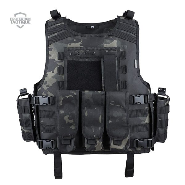 Gilet pare-balles avec support pour plaques de protection
