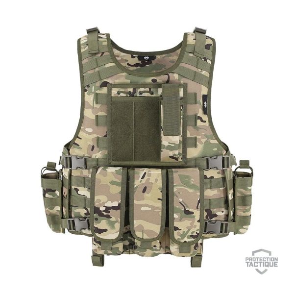 Accessoire de protection, gilet porte-plaques polyvalent