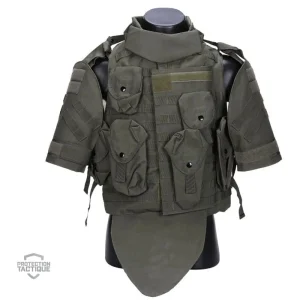 Veste tactique airsoft avec protection intégrale