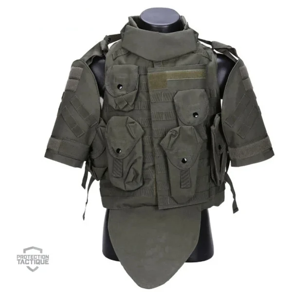 Veste tactique airsoft avec protection intégrale