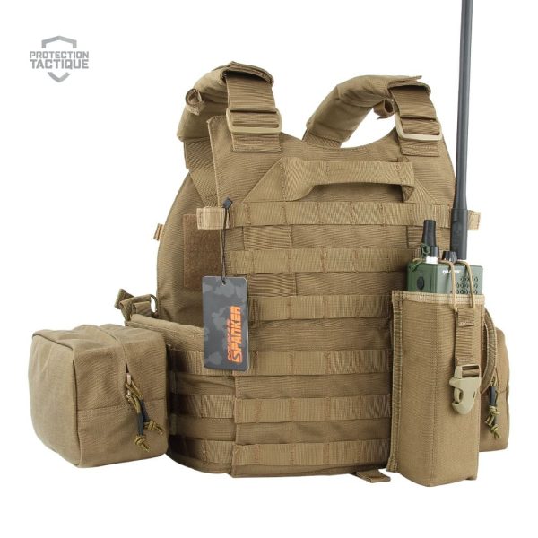 Gilet de protection pour gendarmerie avec poches