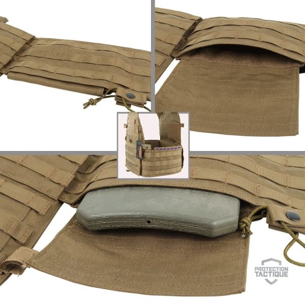 Gilet tactique avec design ergonomique pour gendarmes