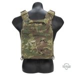 Gilet militaire avec porte-plaques intégré
