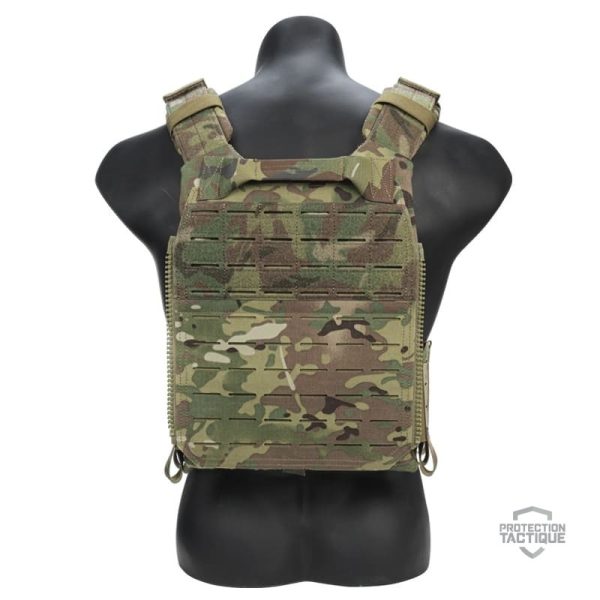 Gilet militaire avec porte-plaques intégré