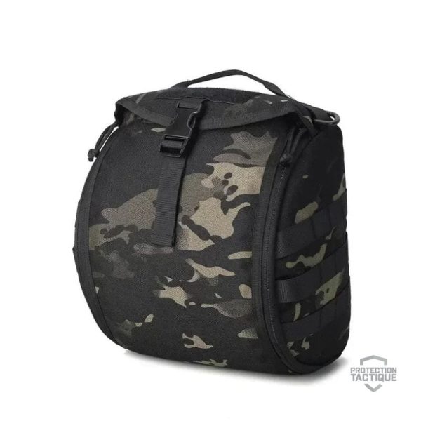 Sac à dos militaire pour casque, avec plusieurs poches